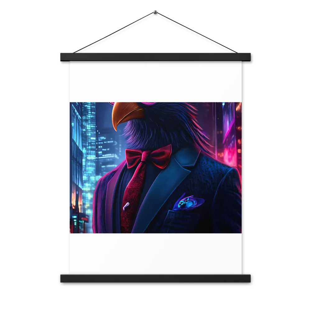 The Dapper Avian | Poster With Black Wood Hanger | 18″×24″