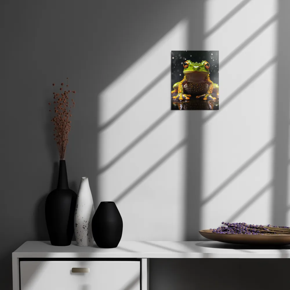 Emerald Elegance: The Frog in Focus
