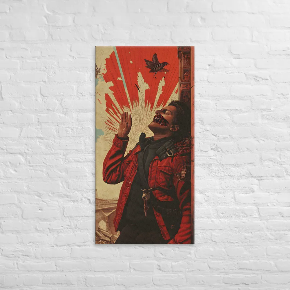 Defiant Echoes of Ruin | Canvas | 24″×48″