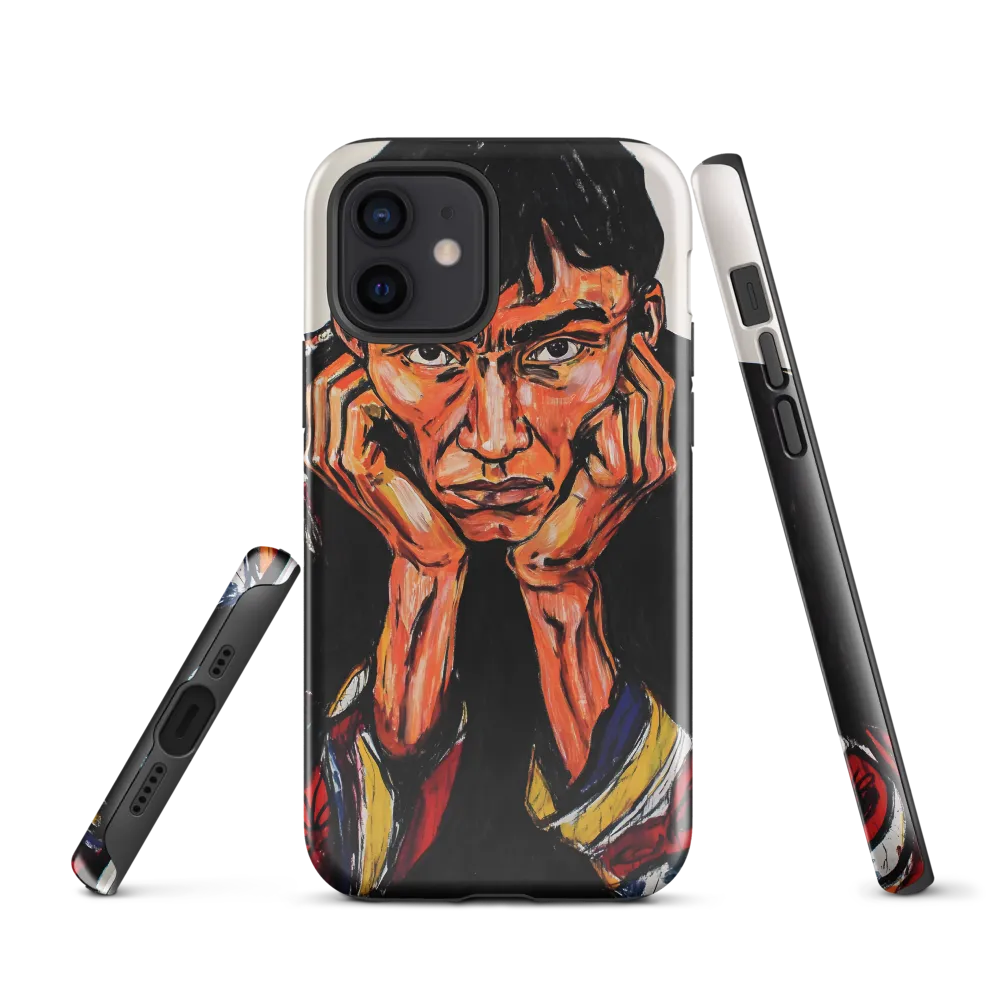 Contemplative Intensity: An Expressionist Portrait