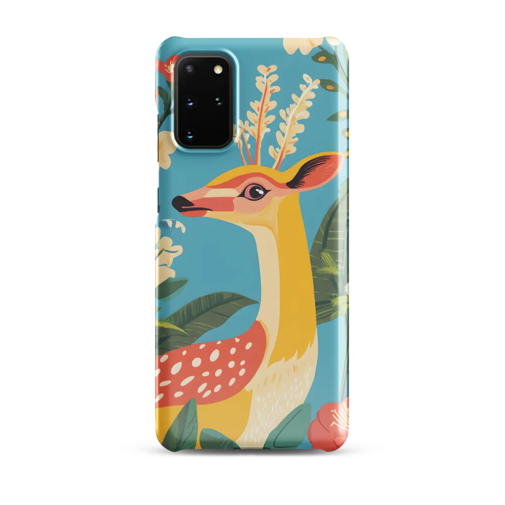 Serene Majesty: A Vibrant Deer Amidst Flora