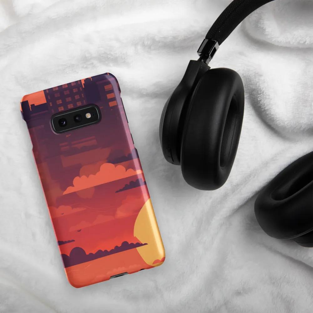 Urban Dusk: A Symphony of Cityscapes | Phone Case |  S10e | Snap Case | Matte