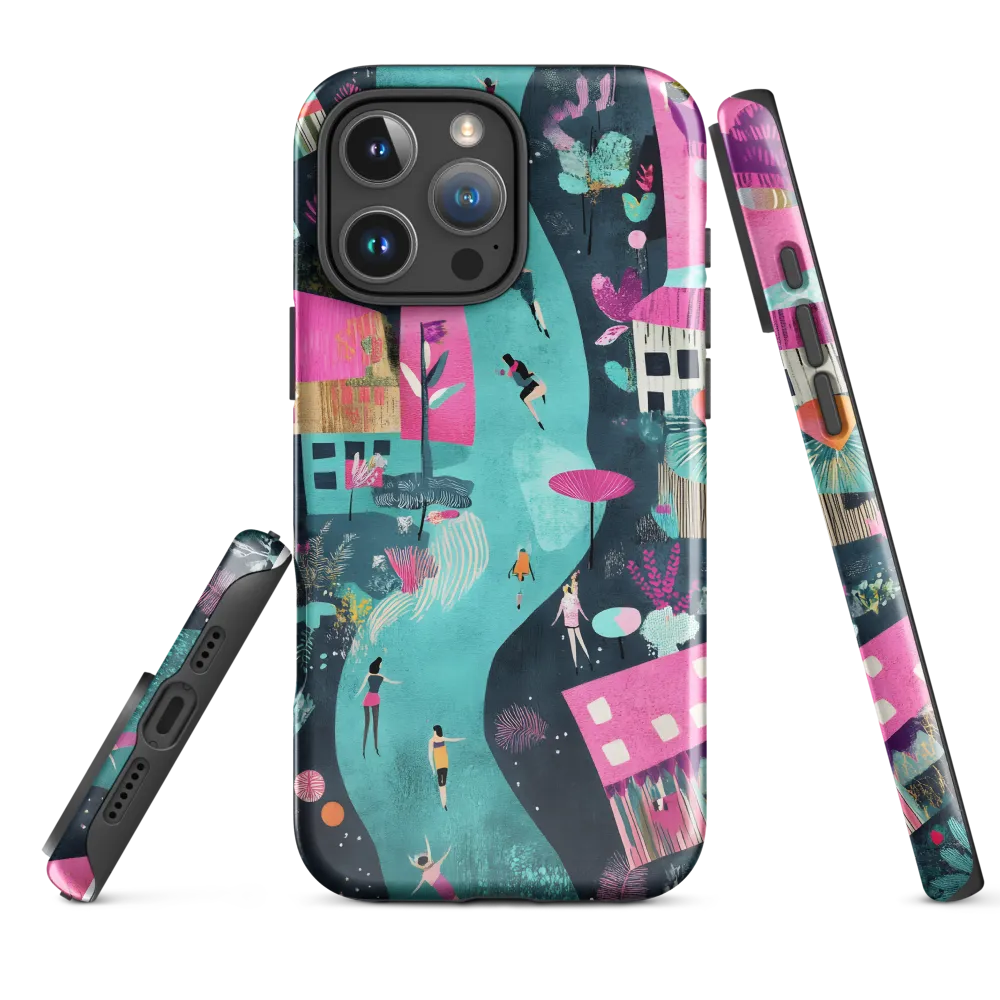 Whimsical Journey Through a Vibrant Landscape | Phone Case |  16 Pro Max | Tough Case | Glossy