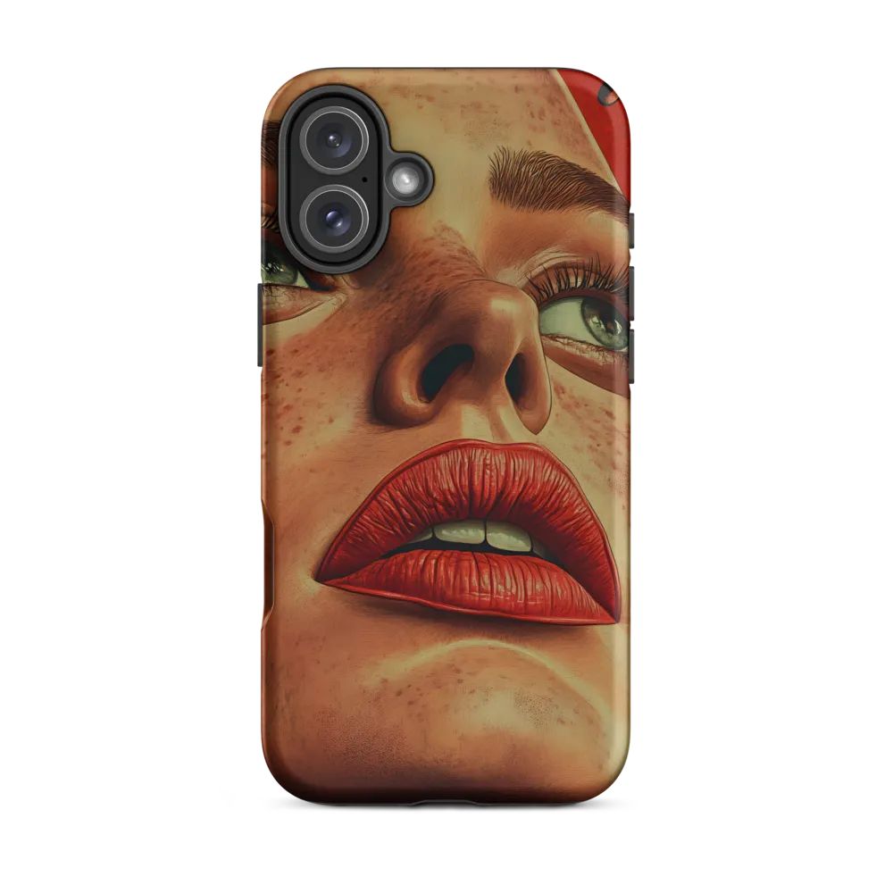 Red Intensity: A Portrait of Elegance