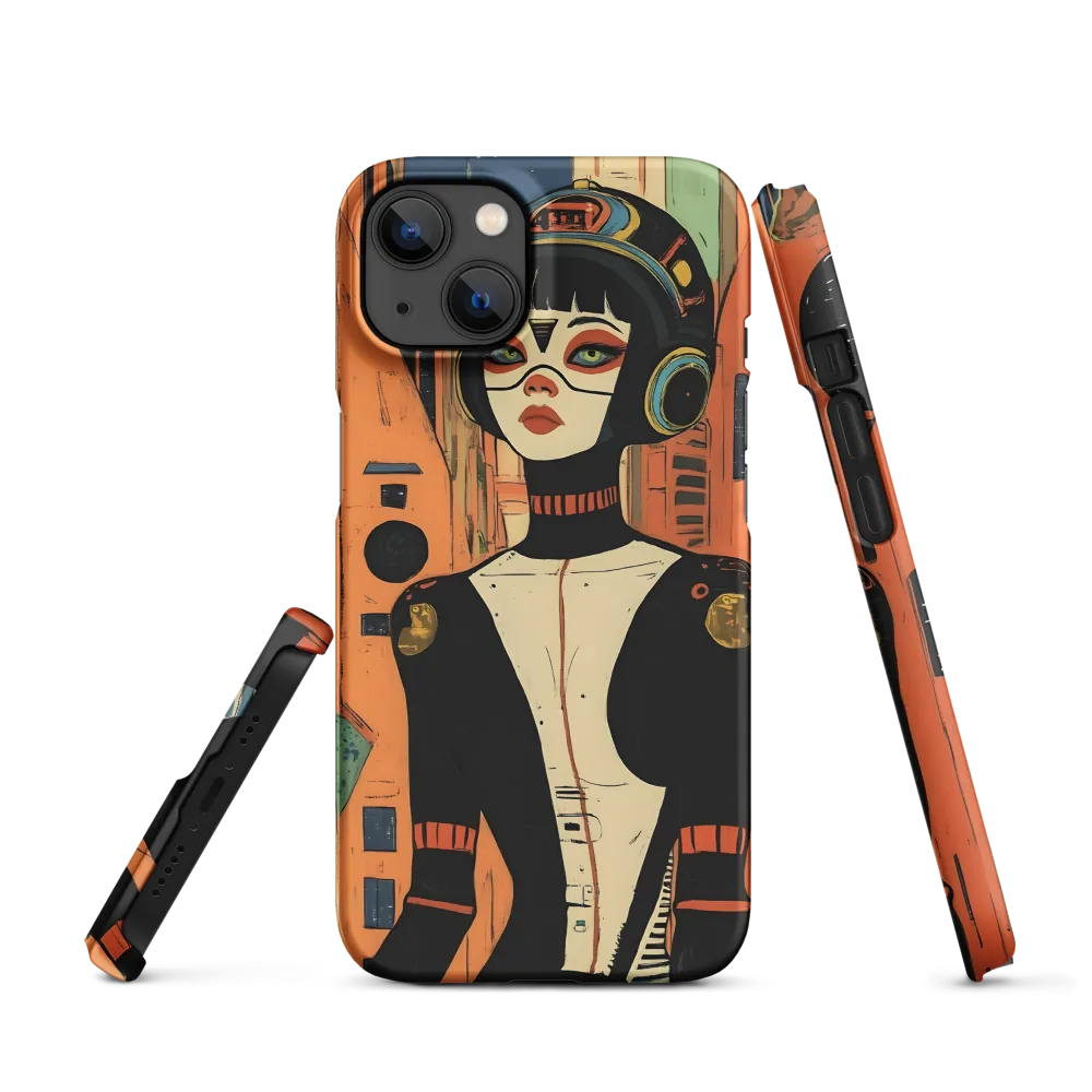 Futuristic Portrait of a Woman | Phone Case |  13 | Snap Case | Matte