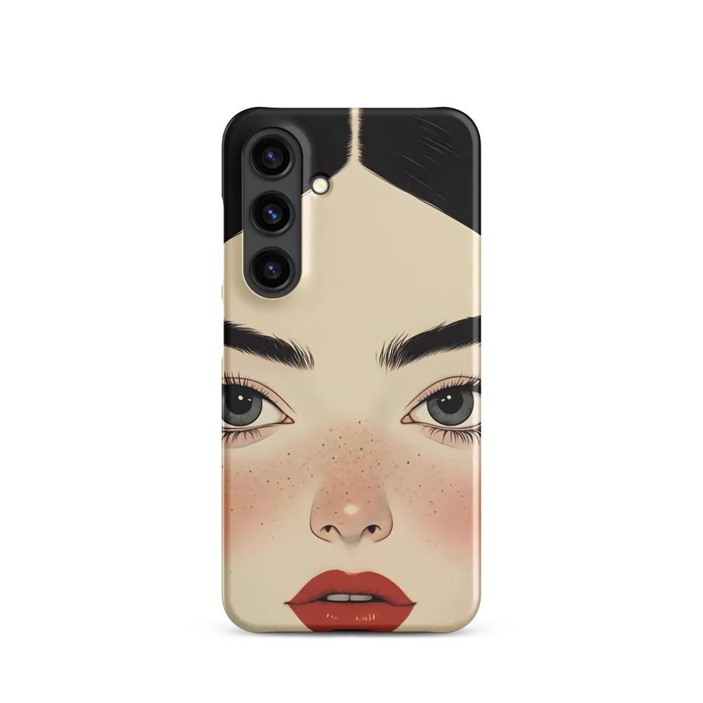 Serenity Captured: A Modern Portrait | Phone Case |  S24 | Snap Case | Matte