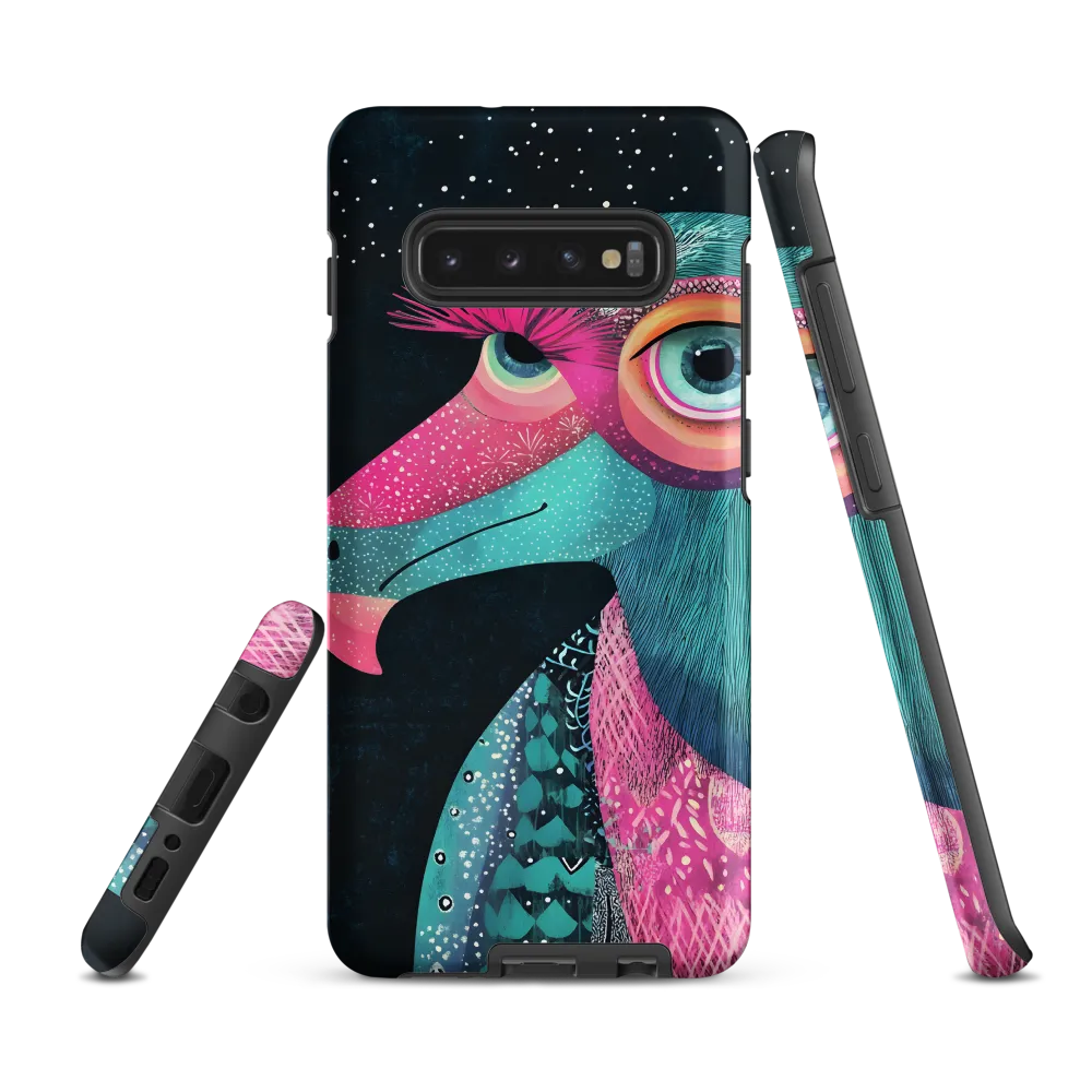 Whimsical Vulture: A Dance of Colors