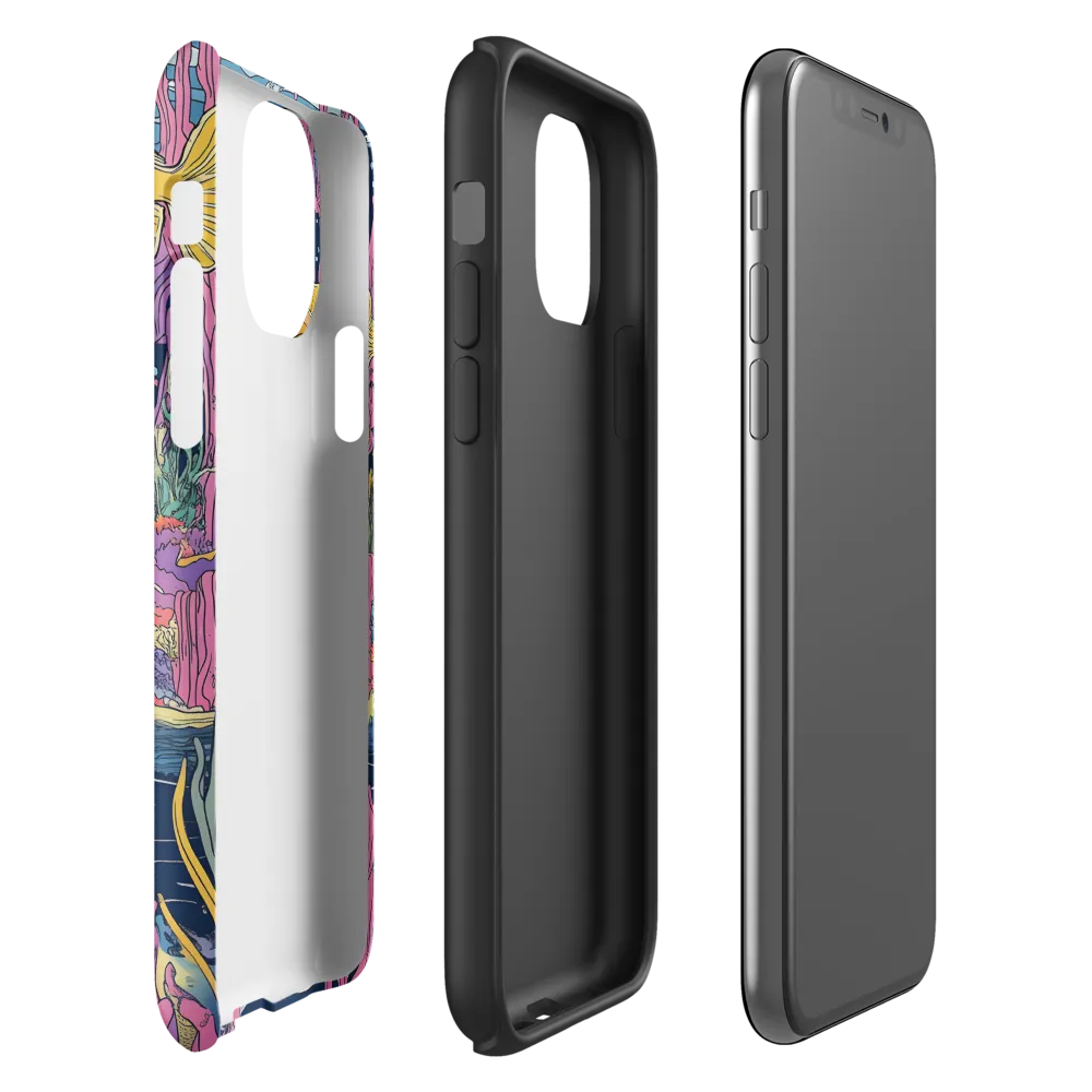 Underwater Dreamscape: A Playful Encounter | Phone Case |  11 Pro | Tough Case | Matte