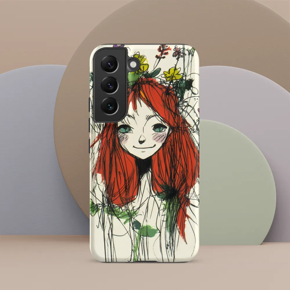 Whimsical Floral Portrait