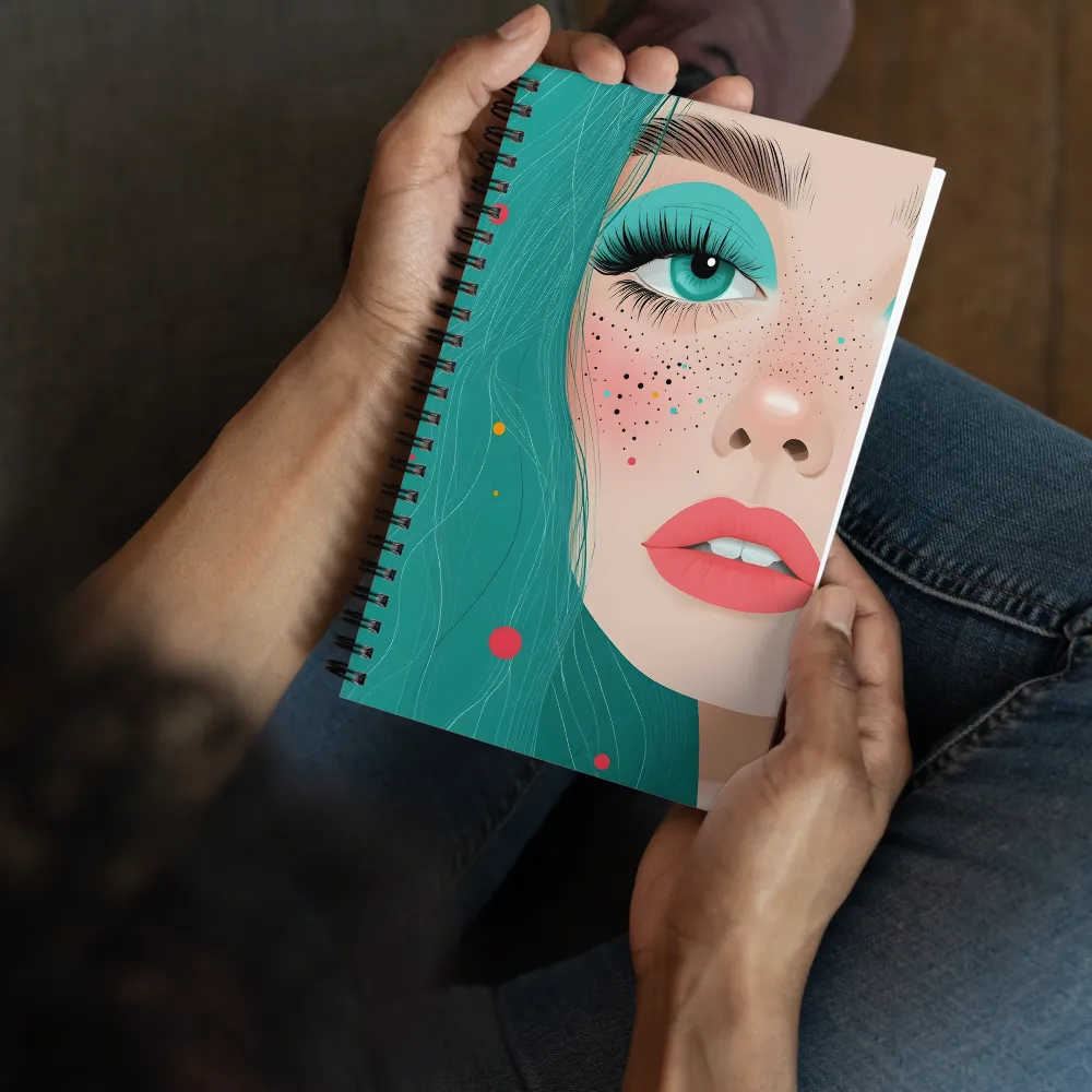 A Playful Portrait: Turquoise Temptation | Spiral Notebook