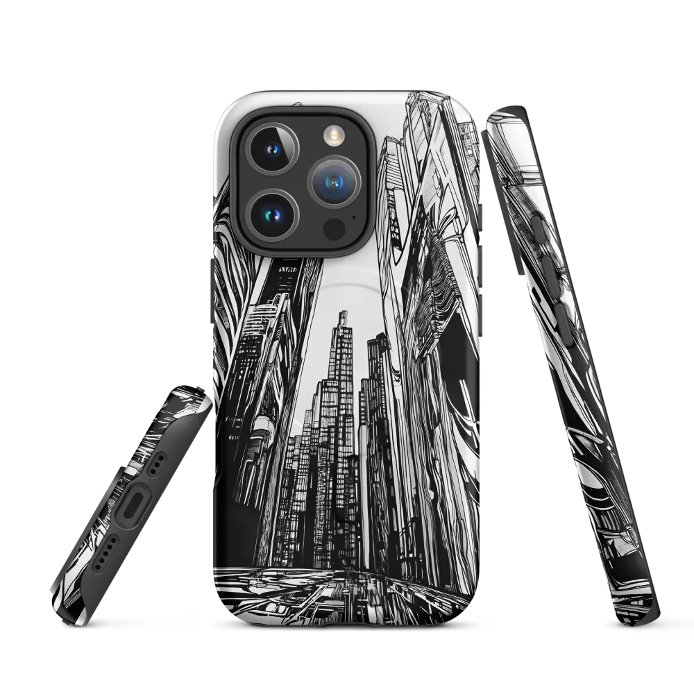 Urban Echoes: A Line Art Journey
