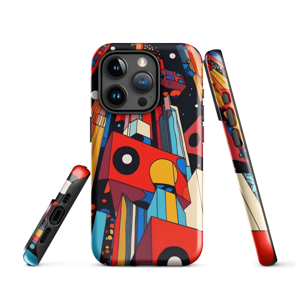 Urban Symmetry: A Dance of Geometry | Phone Case |  15 Pro | Tough Case | Glossy
