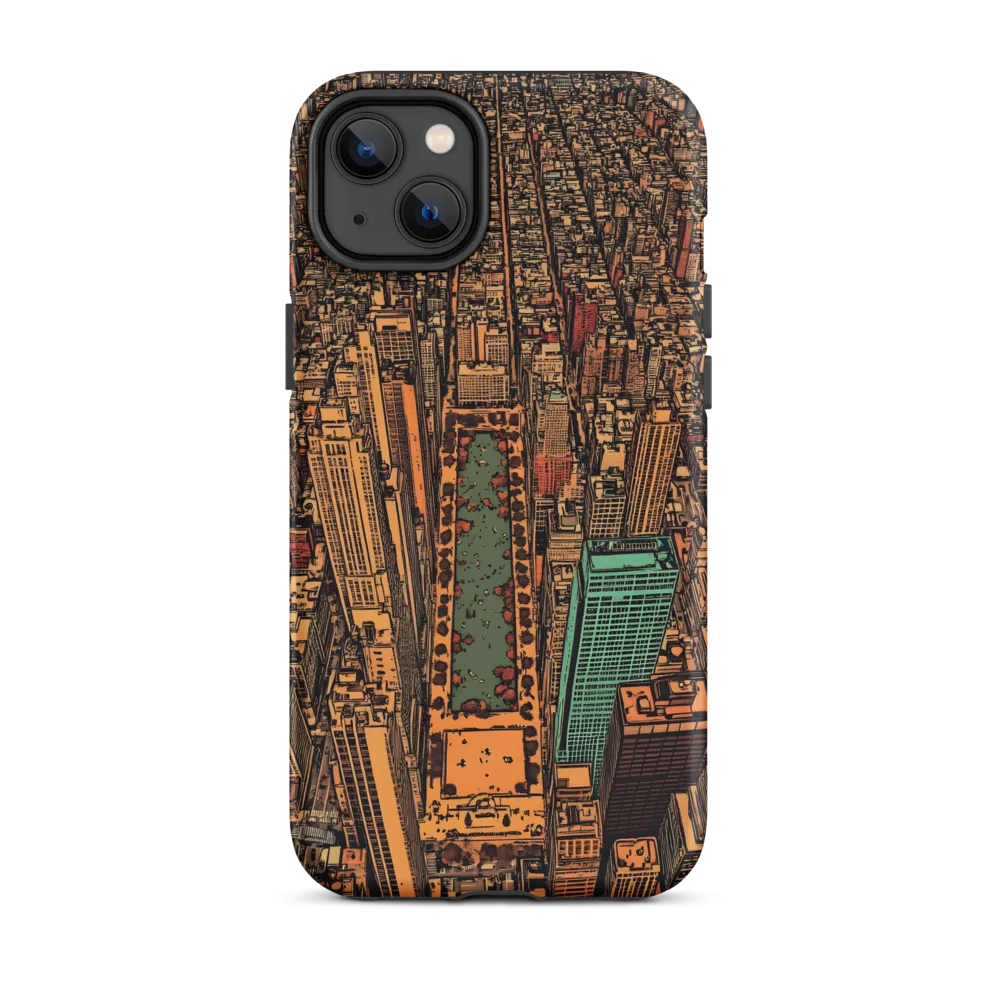 Urban Oasis: Aerial View of City Life