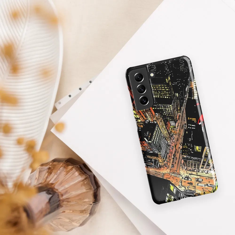 Urban Nightscape: A Bird's-eye View