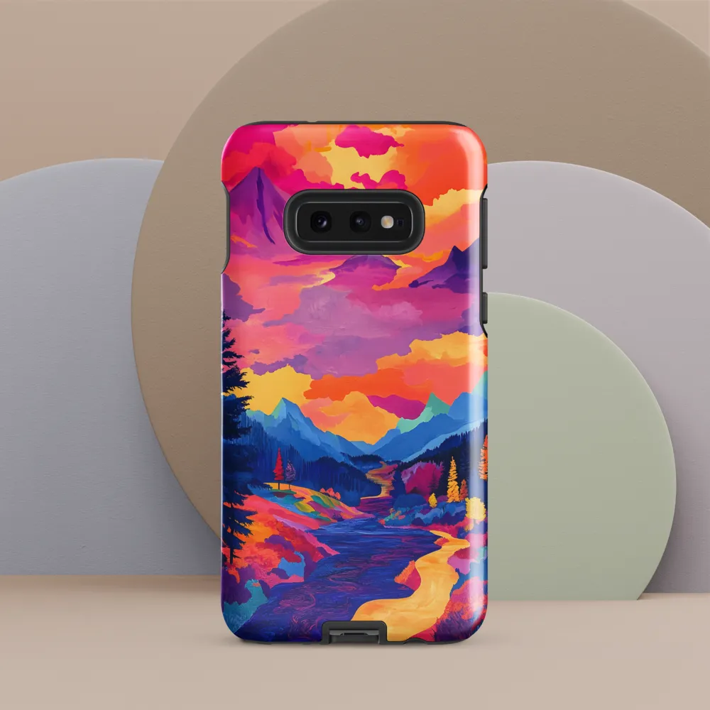 Radiant Serenity: A Surreal Landscape | Phone Case |  S10e | Tough Case | Glossy