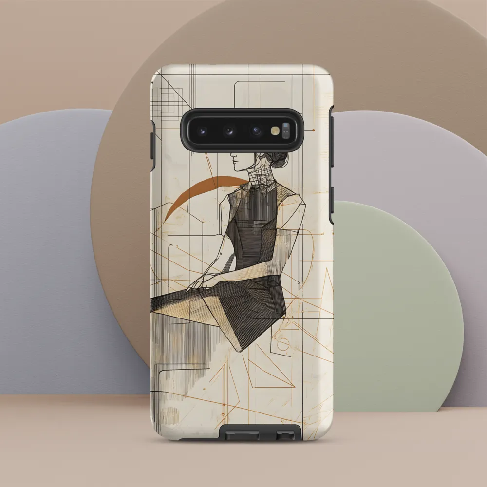 Geometric Elegance | Phone Case |  S10 | Tough Case | Matte
