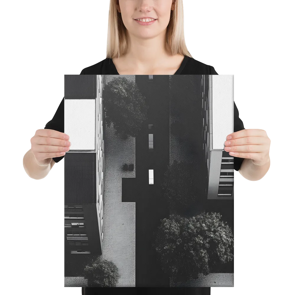 Urban Serenity from Above | Canvas | 16″×20″