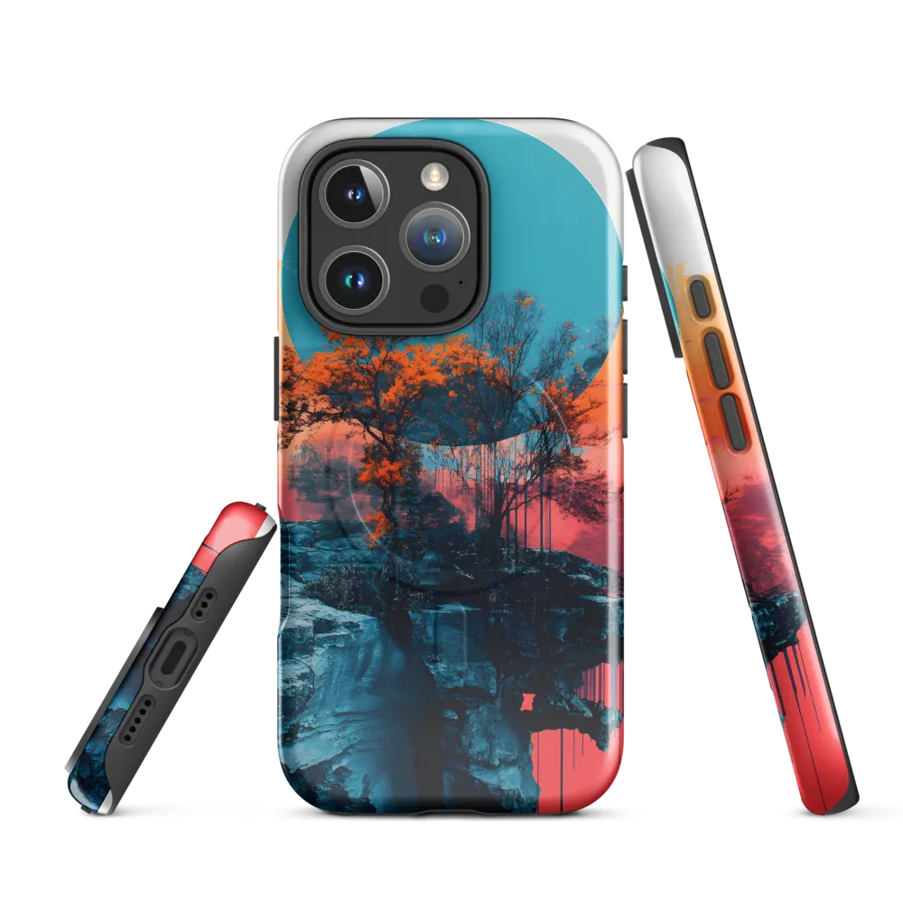 Ethereal Landscapes: A Dance of Color and Form | Phone Case |  16 Pro | MagSafe® Tough Case | Glossy