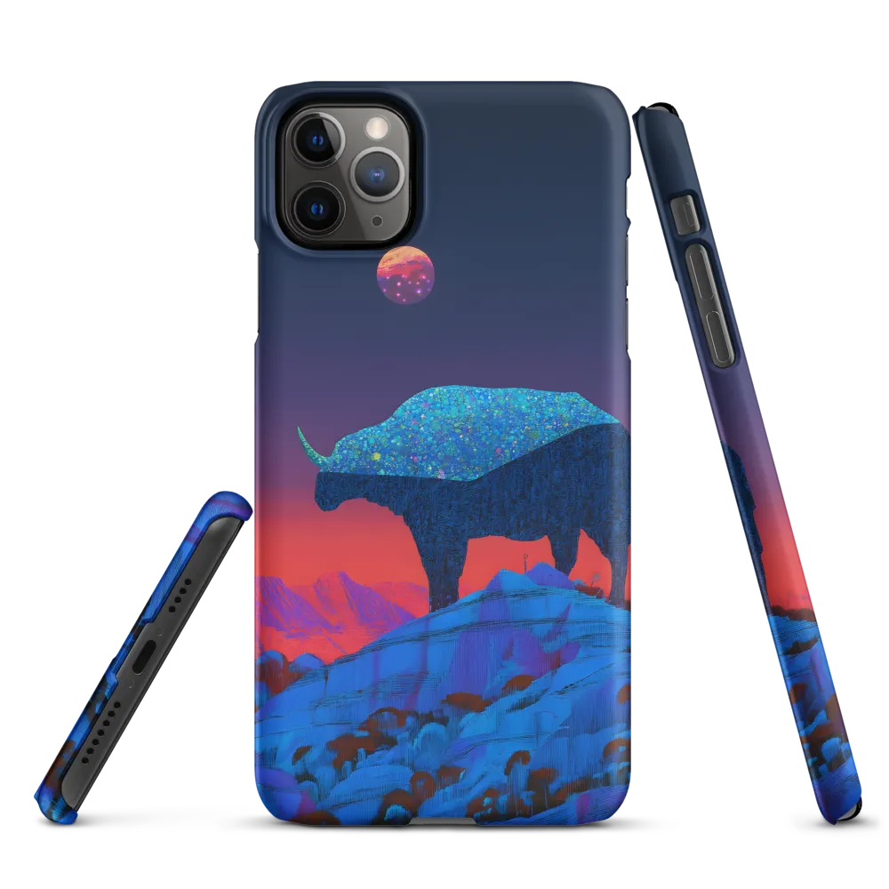 Luminous Bison Under a Celestial Sky