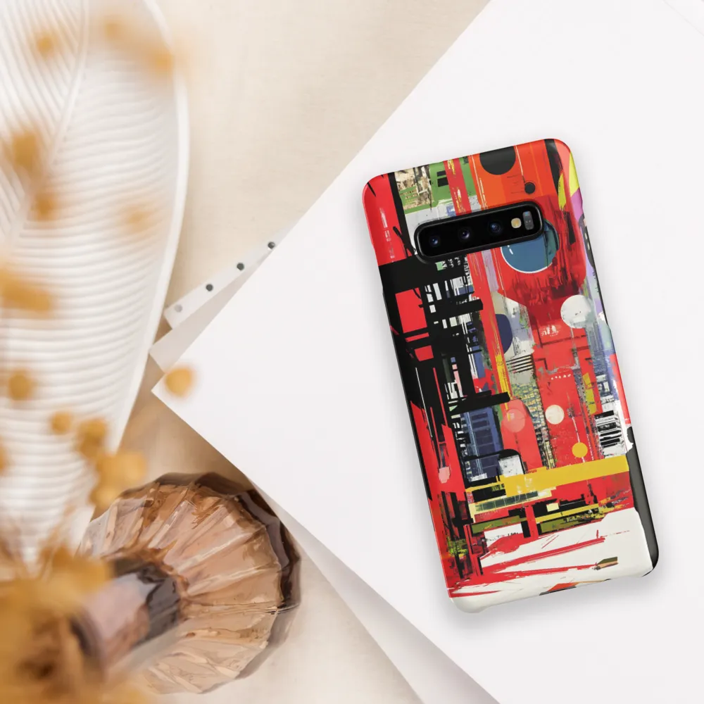 Urban Echoes: A Futuristic Reverie | Phone Case |  S10 Plus | Snap Case | Matte