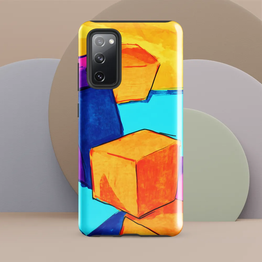 Playful Cubes in Vibrant Harmony | Phone Case |  S20 FE | Tough Case | Glossy
