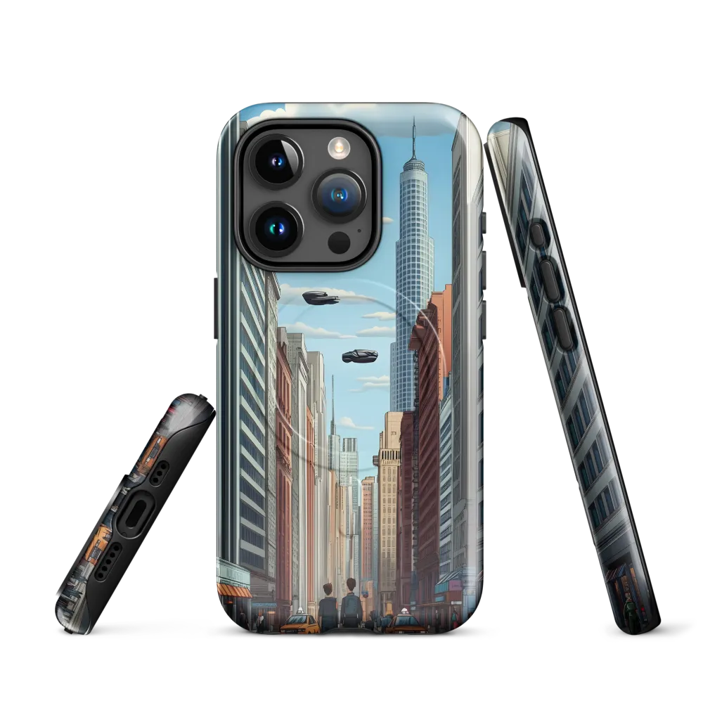 Futuristic Stroll through the Urban Skyline