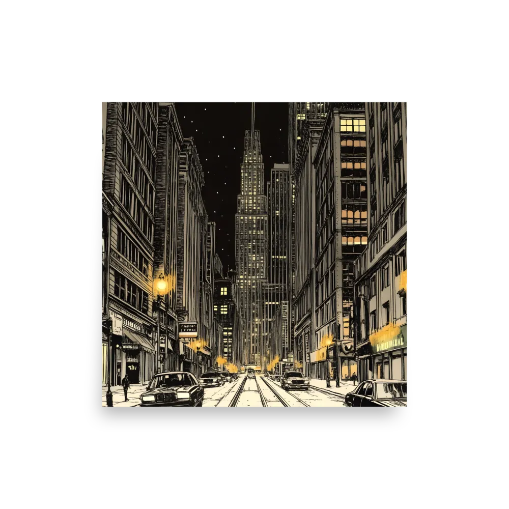 Whispers of the Night City | Poster | 12″×12″