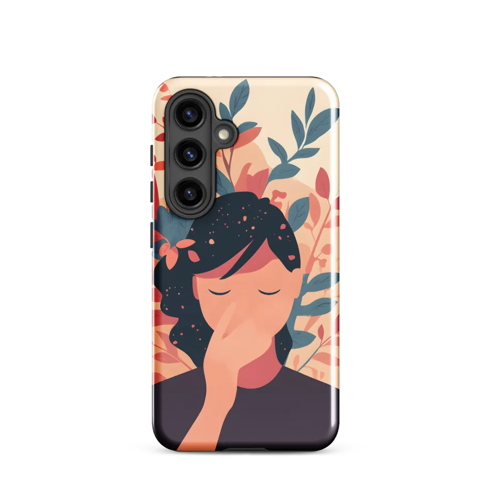 Whispers of Nature: A Serene Contemplation | Phone Case |  S24 | Tough Case | Glossy