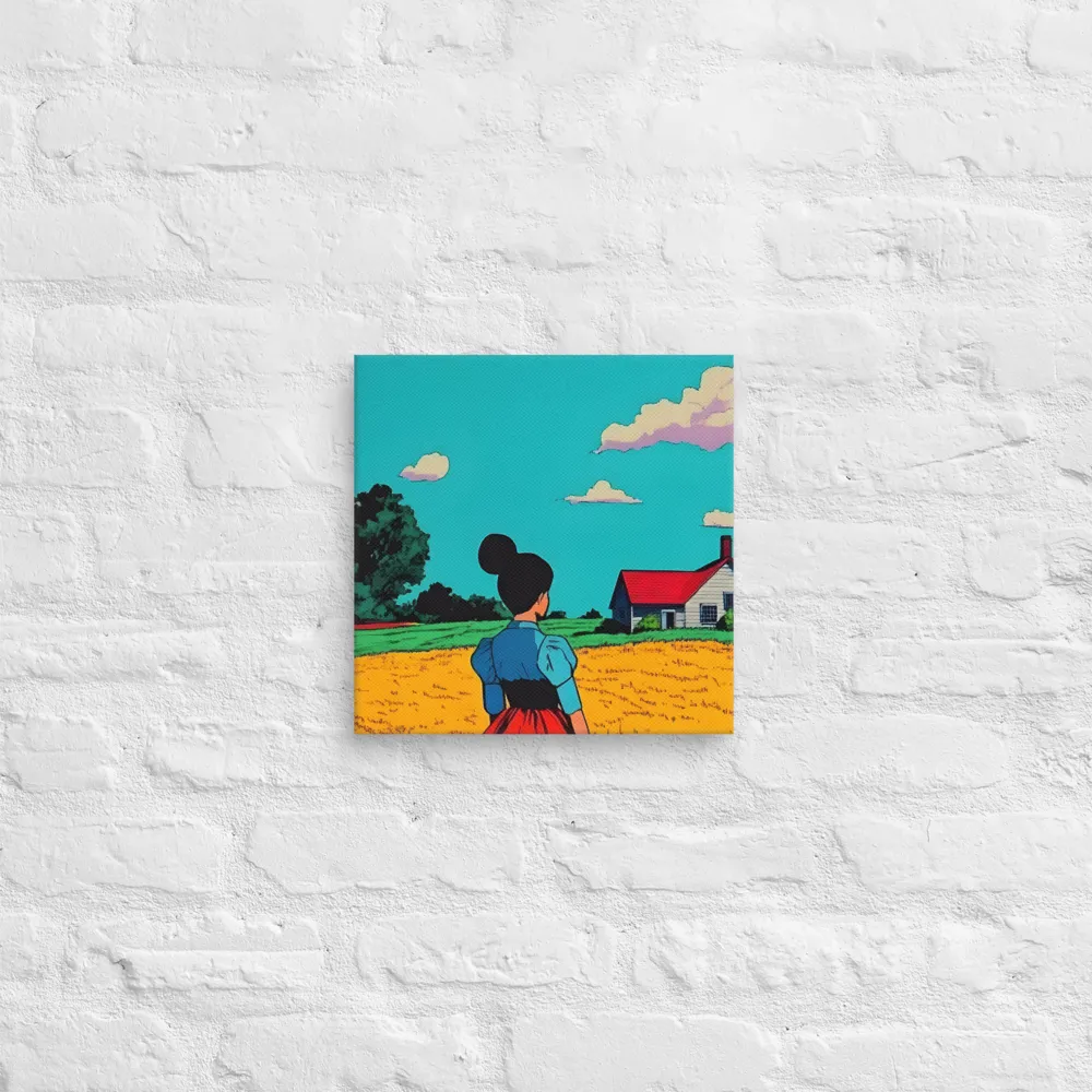 Whispers of a Sunlit Meadow | Canvas | 12″×12″
