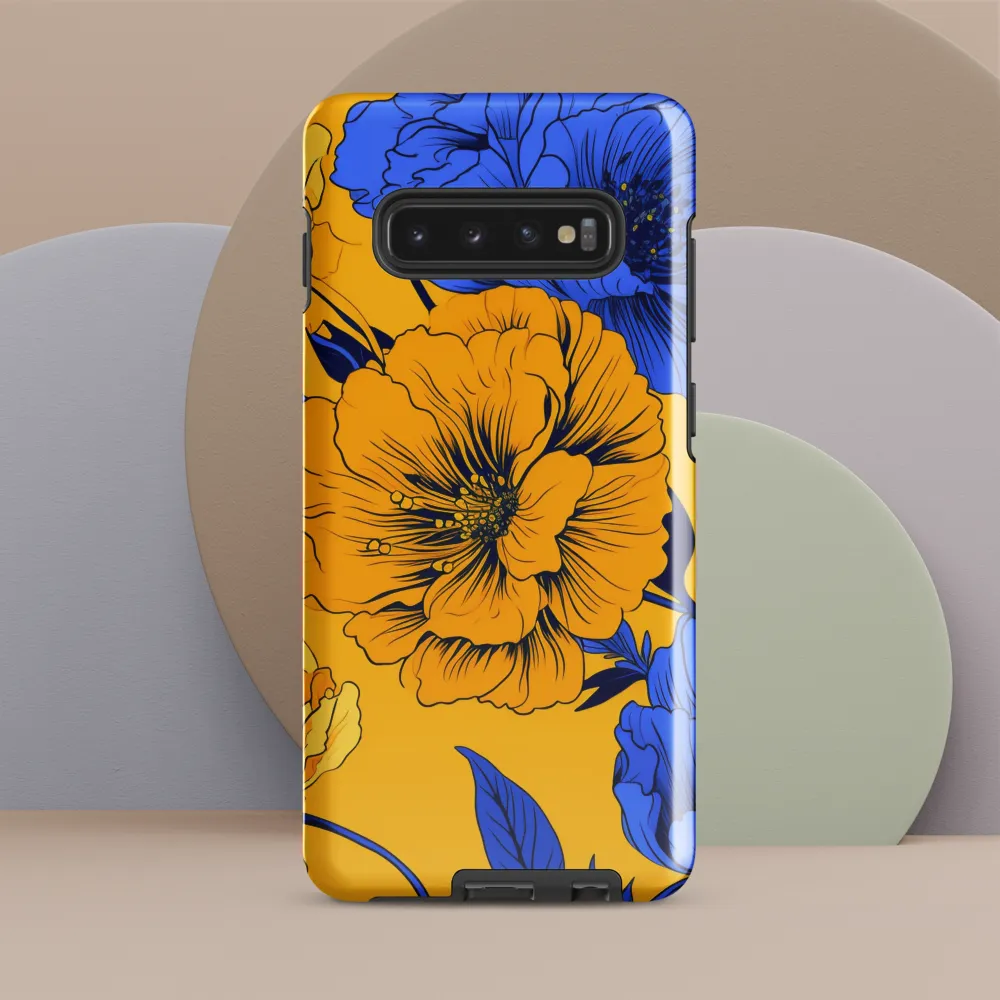 Vibrant Floral Harmony | Phone Case |  S10 Plus | Tough Case | Glossy