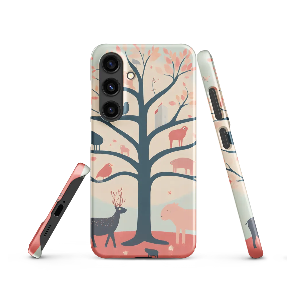 Whimsical Tree with Playful Creatures