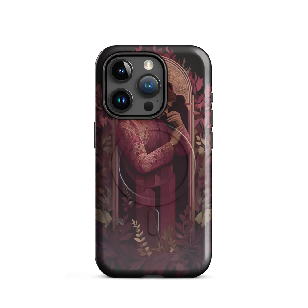 In Contemplation: A Portrait in Purple | Phone Case |  15 Pro | MagSafe® Tough Case | Glossy