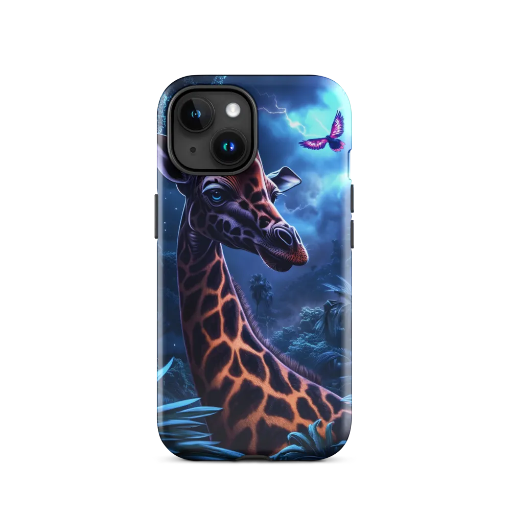 Mystical Giraffe in Twilight Jungle