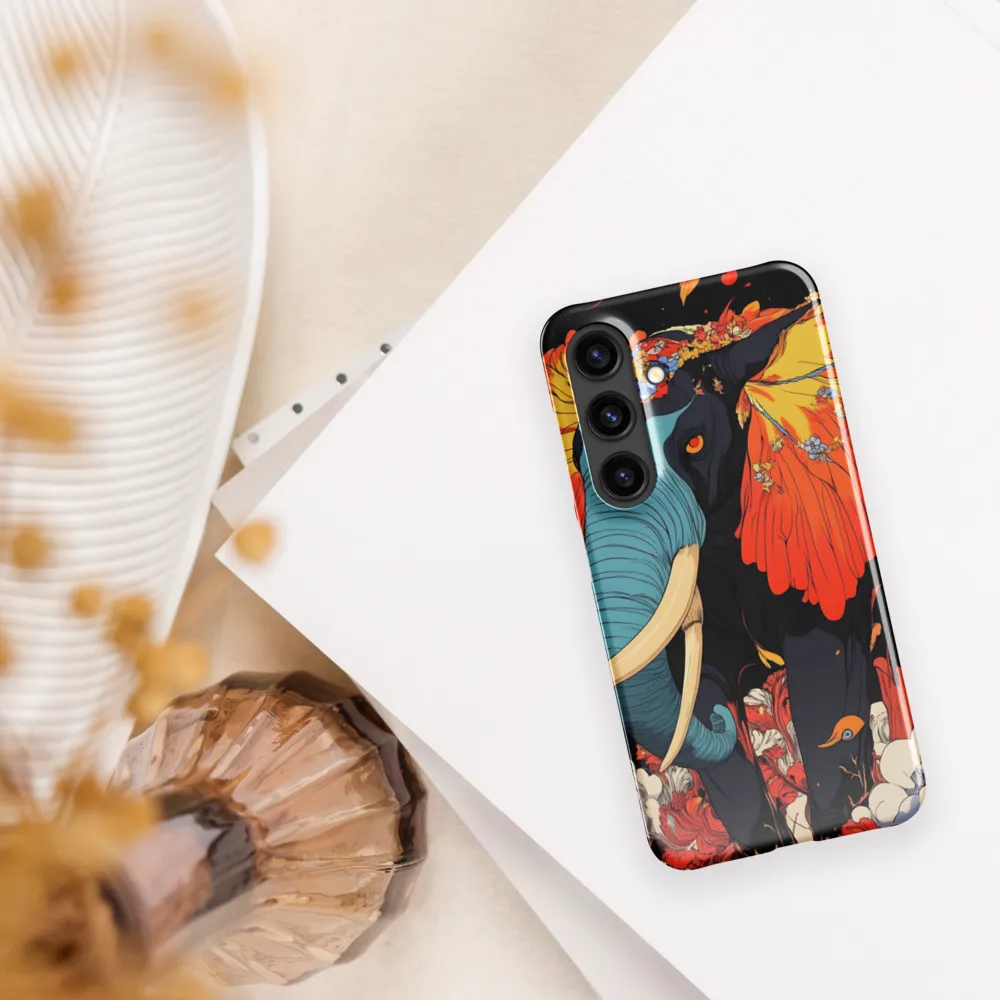 Majesty of the Floral Elephant | Phone Case |  S24 | Snap Case | Glossy