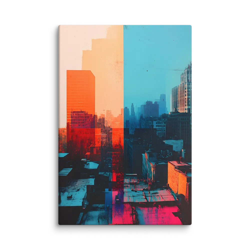 Urban Fusion: A Symphony of Color | Canvas | 32″×48″