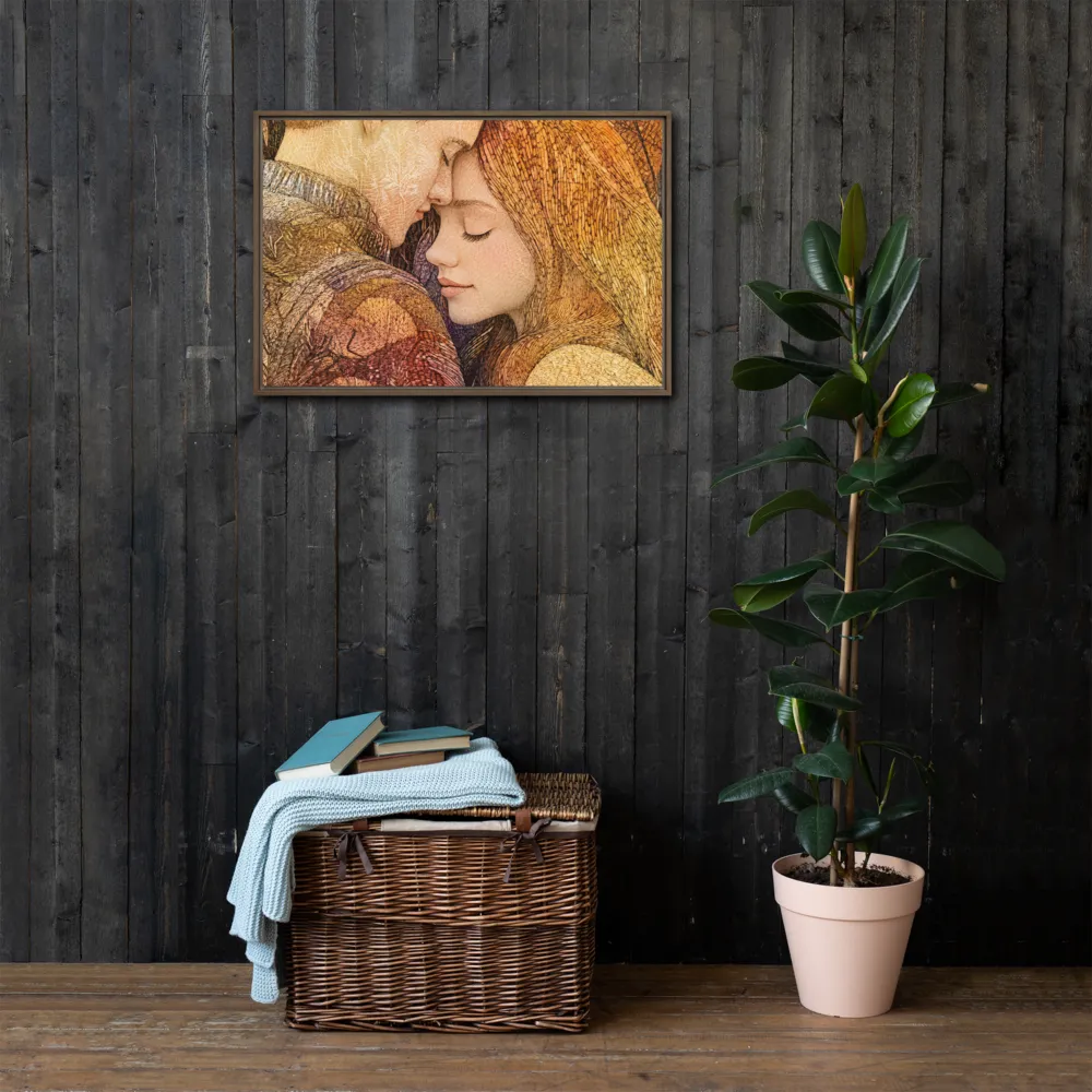 Embrace of Autumn | Canvas with Brown Frame | 20″×30″
