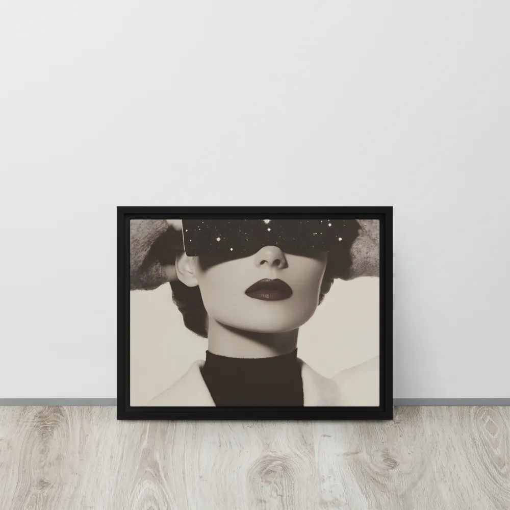 Celestial Elegance | Canvas with Black Frame | 12″×16″