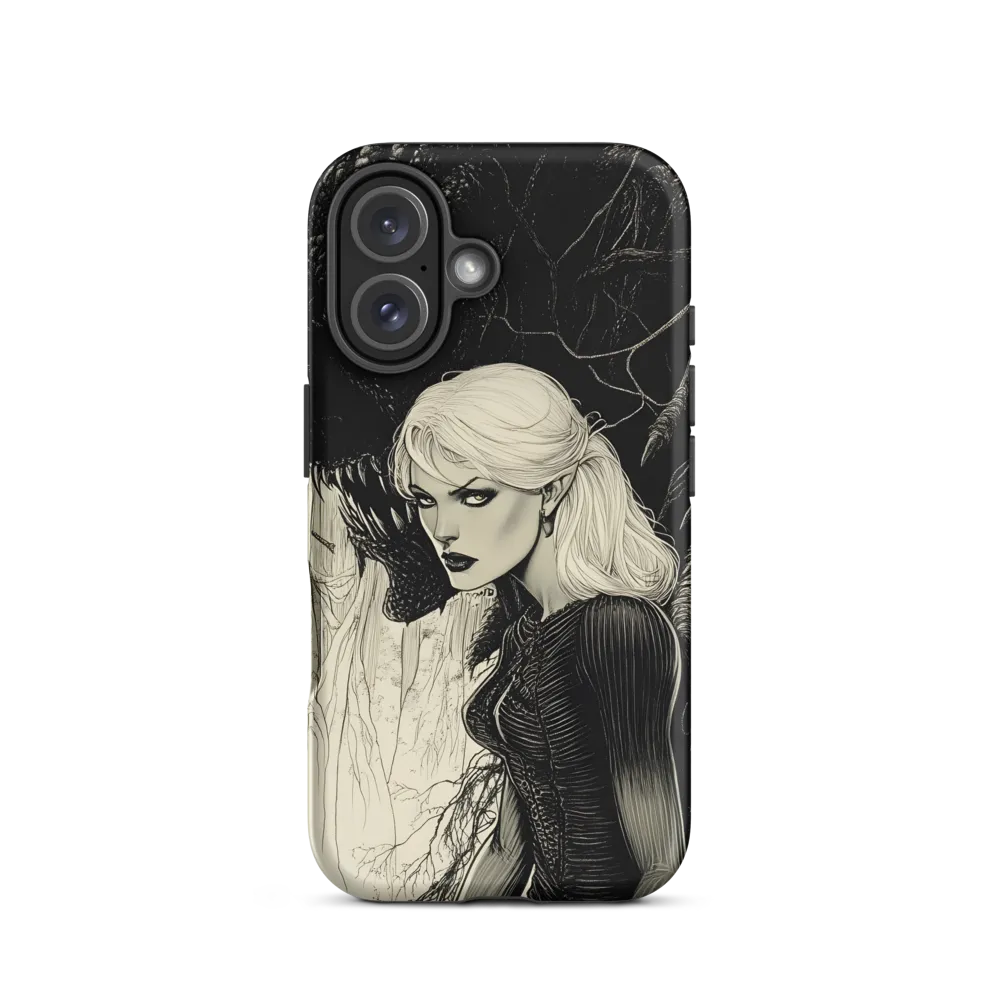 Confrontation in Shadows | Phone Case |  16 | Tough Case | Matte