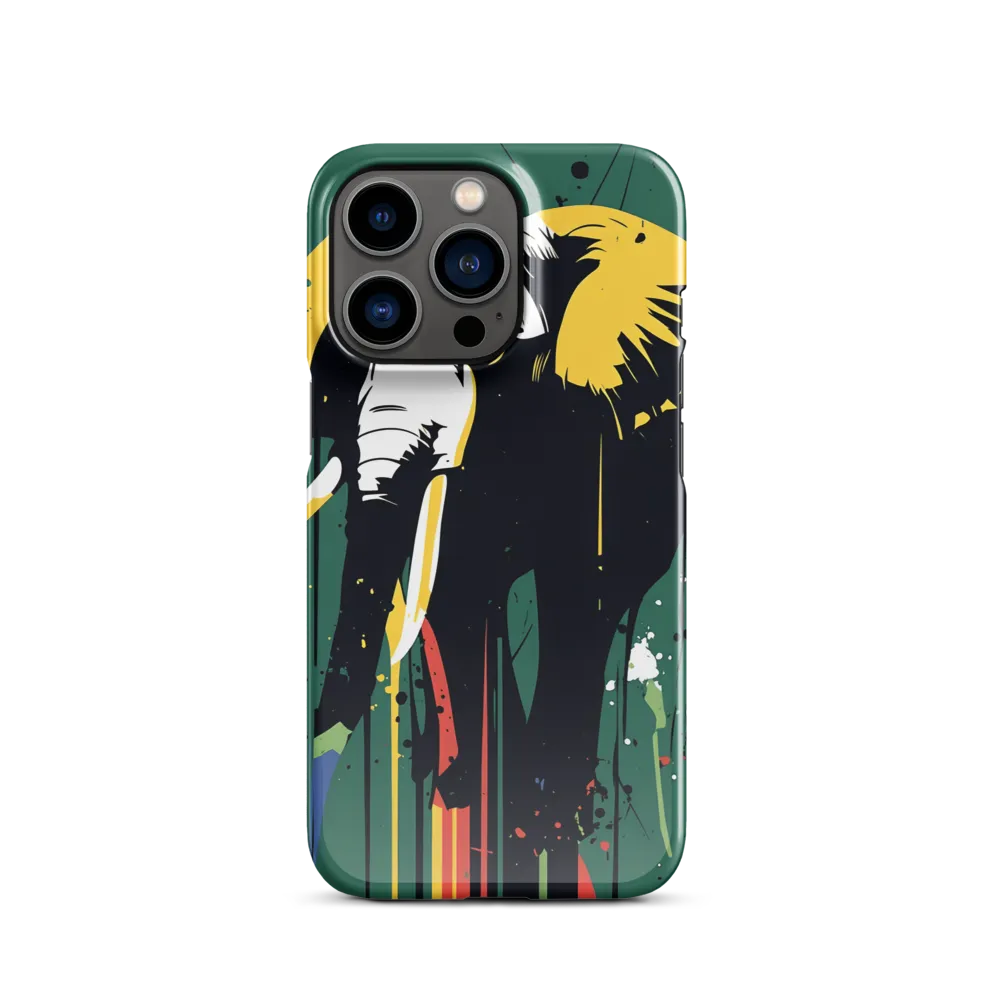 Majestic Minimalism: The Colorful Elephant