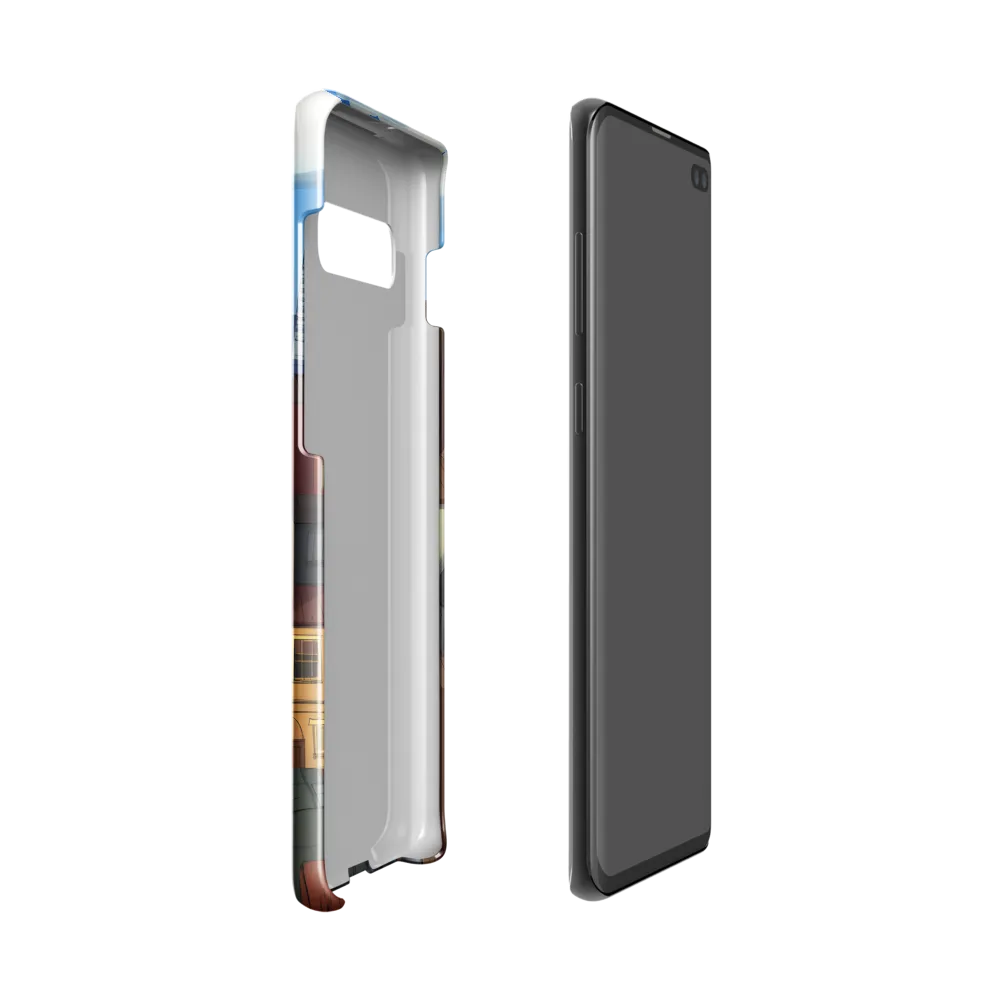 Urban Symphony: A Colorful Cityscape | Phone Case |  S10 | Snap Case | Glossy