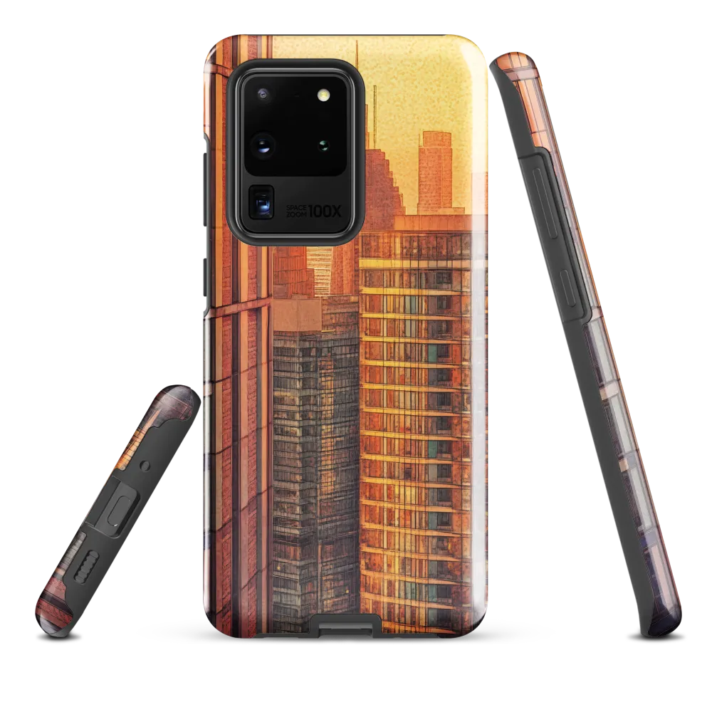 Urban Serenity at Sunset | Phone Case |  S20 Ultra | Tough Case | Glossy