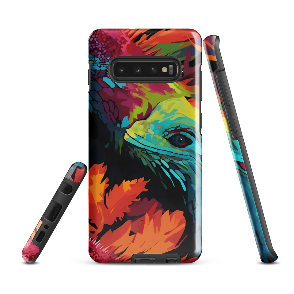 Vibrant Reptilian Harmony | Phone Case |  S10 Plus | Tough Case | Glossy