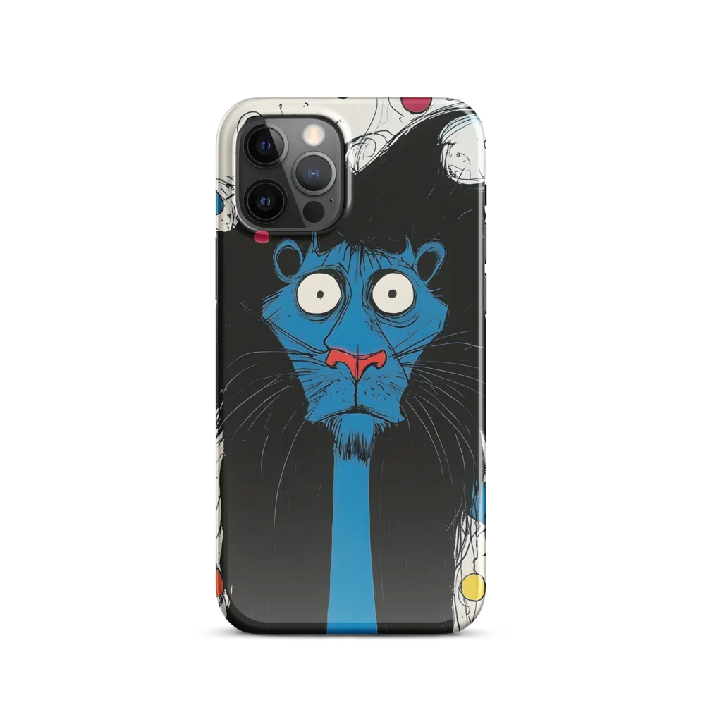 Whimsical Blue Lion