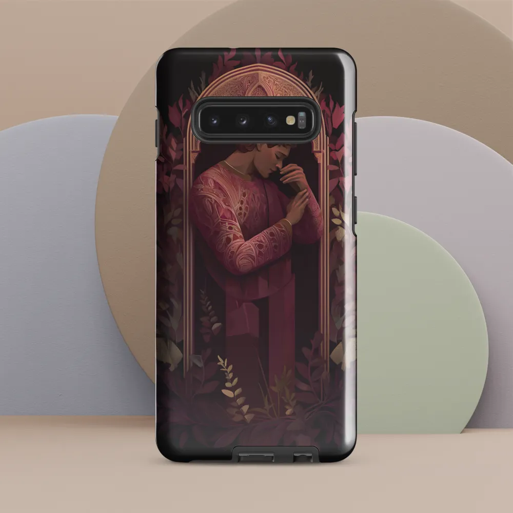 In Contemplation: A Portrait in Purple | Phone Case |  S10 Plus | Tough Case | Glossy