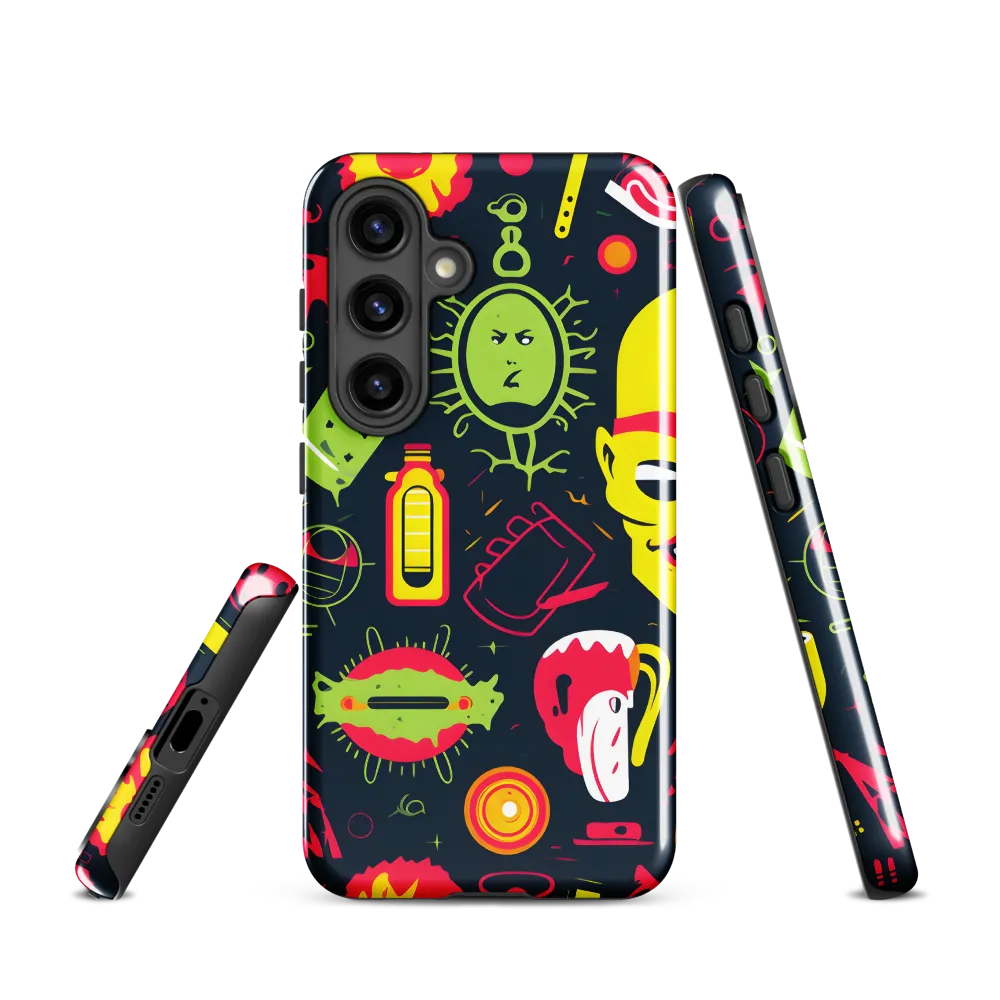 Neon Revelry: A Quirky Exploration of Modern Pop Art