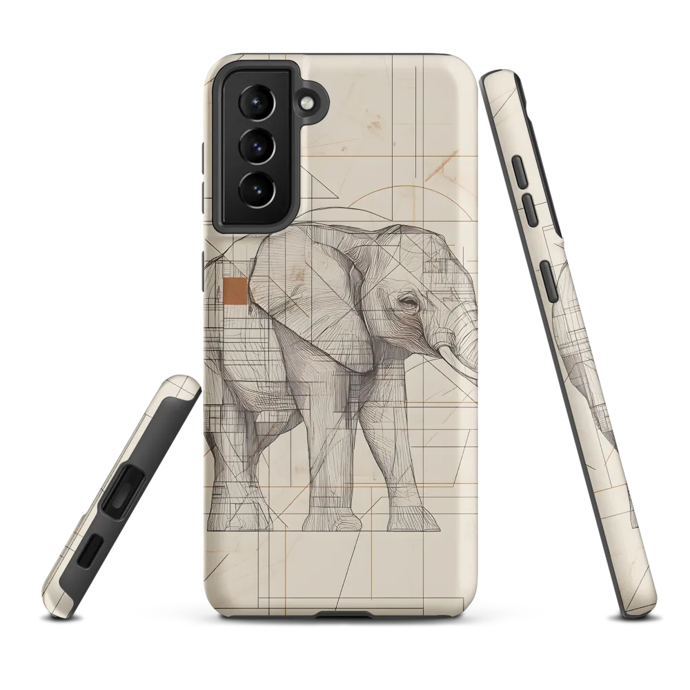 Geometric Elegance: The Steel Elephant