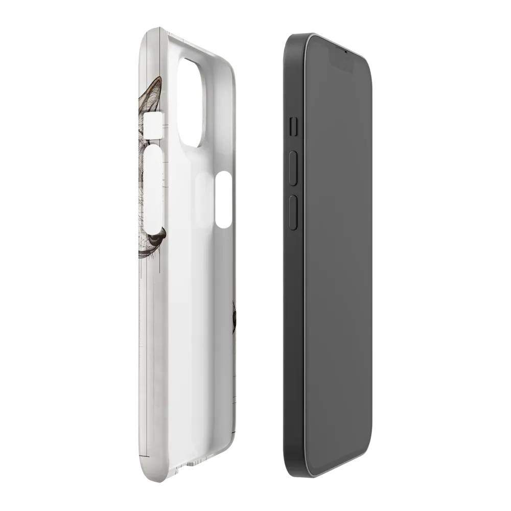 Geometric Harmony: The Essence of Wolves | Phone Case |  14 | Snap Case | Glossy
