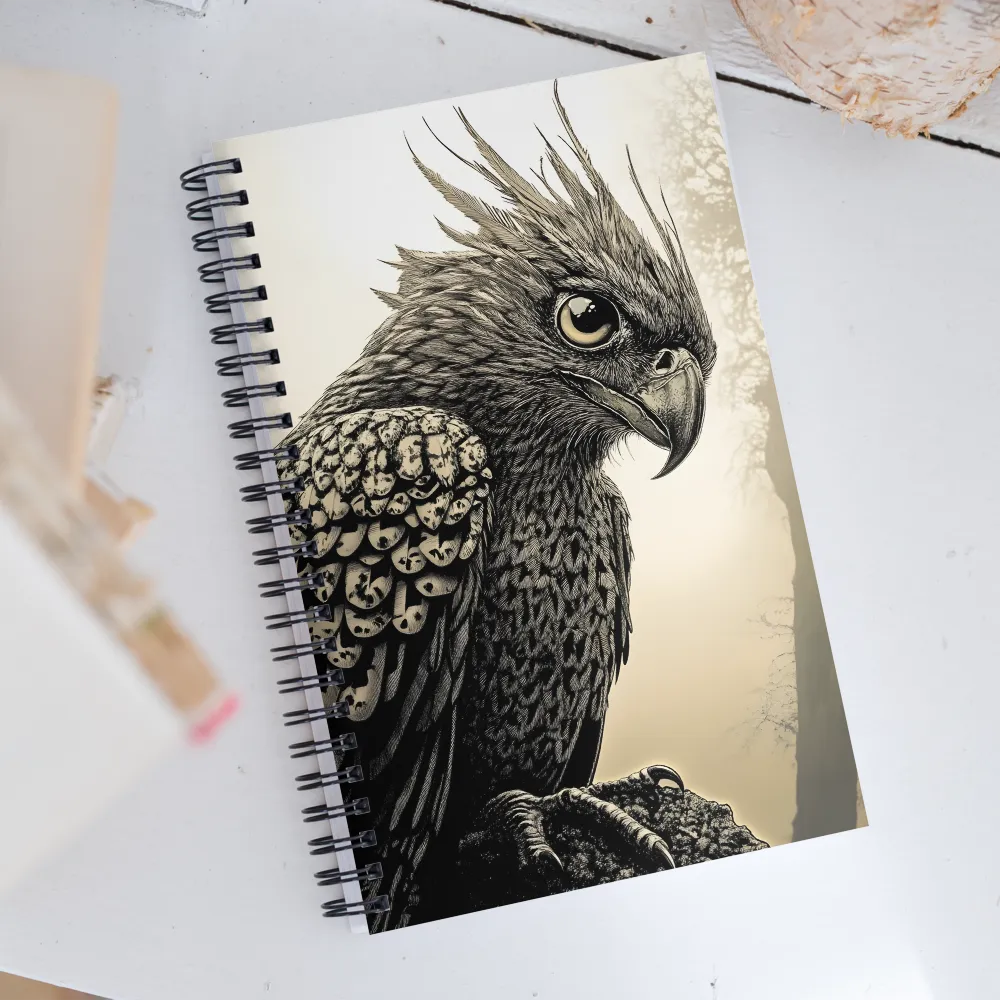 Majestic Owl in Detail | Spiral Notebook