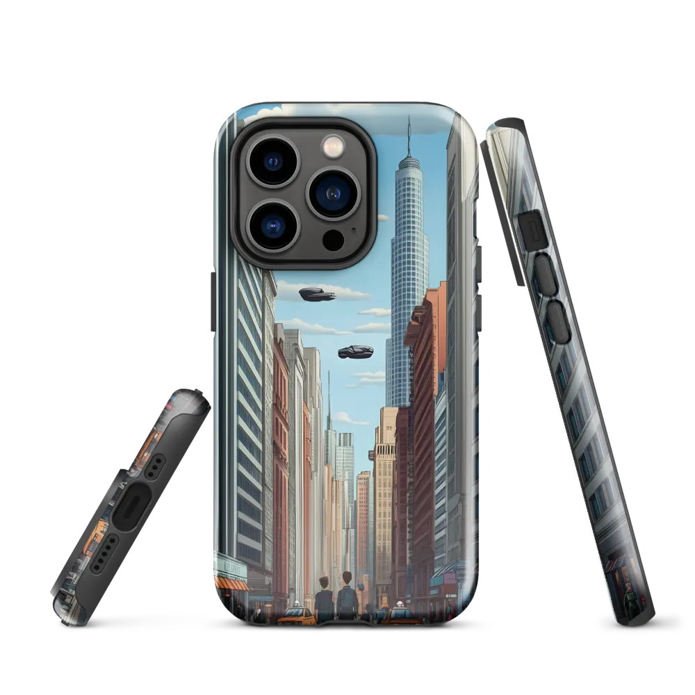 Futuristic Stroll through the Urban Skyline