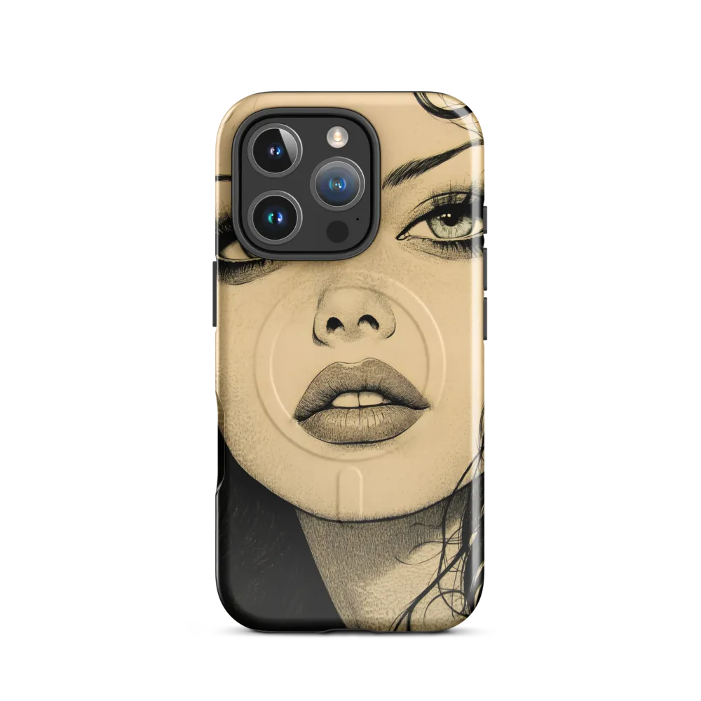 Enigmatic Gaze | Phone Case |  16 Pro | MagSafe® Tough Case | Glossy